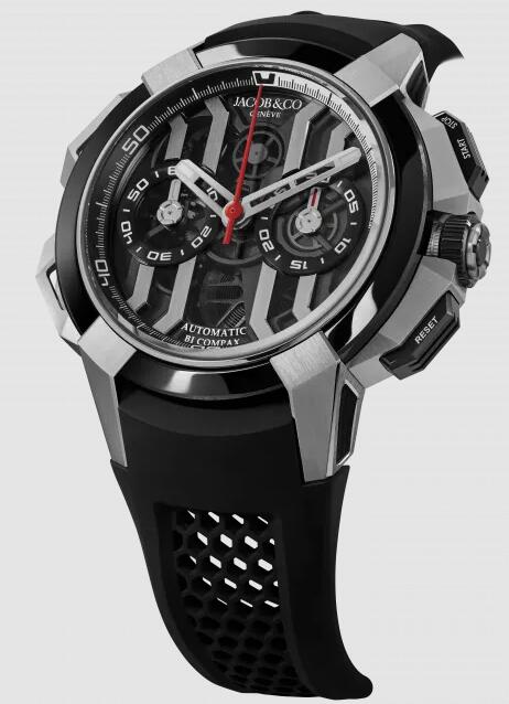 Jacob & Co EPIC X CHRONO TITANIUM BLACK CERAMIC BEZEL EC400.20.AA.AB.ABRUA Replica watch